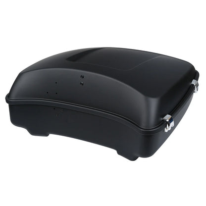 Matt Black Chopped Trunk Pad Solo Rack Fit For Harley Touring 14-25 23
