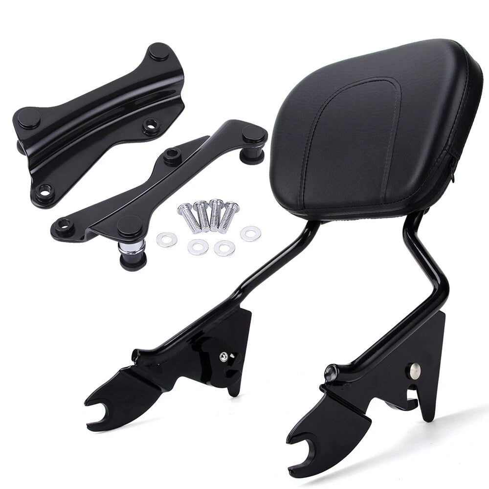 Backrest Sissy Bar w/ Docking Hardware Kit For Harley Street Electra Glide 14-22