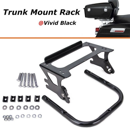 Detachable Two-up Tour Pack Mount Rack & Docking Hardware Kit For Harley 97-08