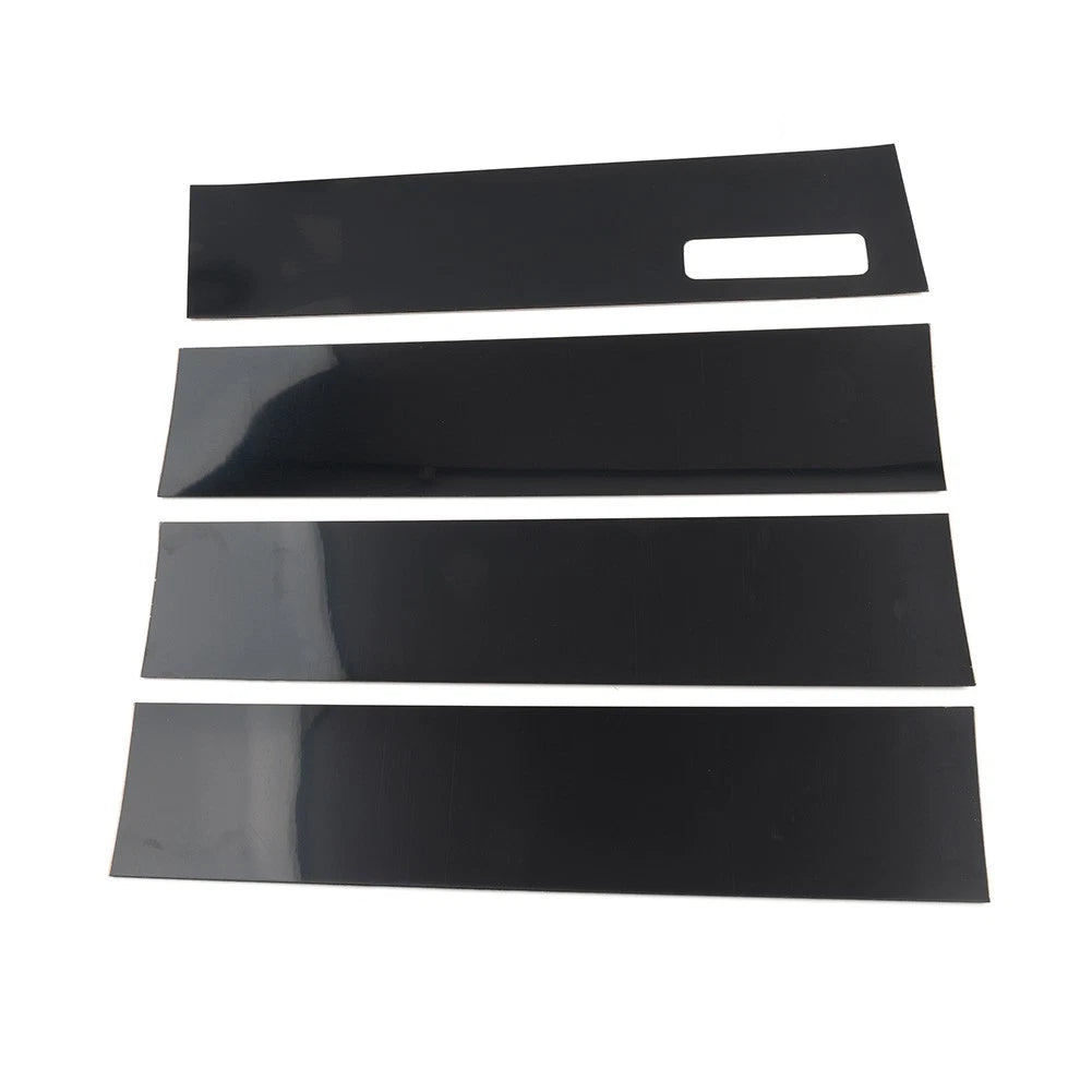 Pillar Posts Door Window Cover Trim Kit For Ford F150 F-150 2015-22 Gloss Black