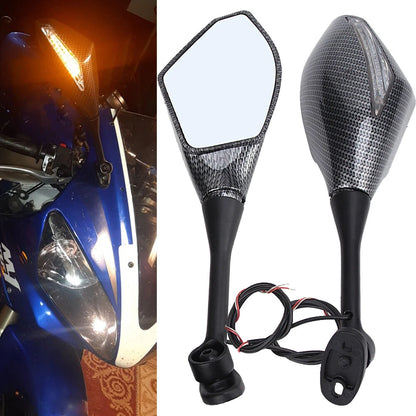 Integrated LED Mirrors For Honda CBR600RR 03 2004 2005 2006 2007 2008 2009 2010