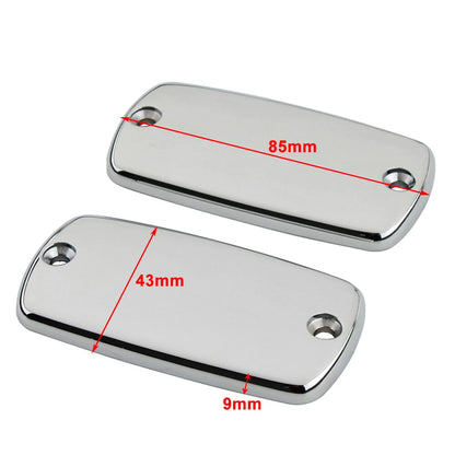 Front Brake Reservoir Fluid Cover Caps For Honda Valkyrie Goldwing GL1500 GL1800