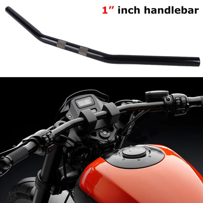 1" Motorcycle Handlebar Fat Drag Bar For Harley Chopper Sportster Bobber Custom