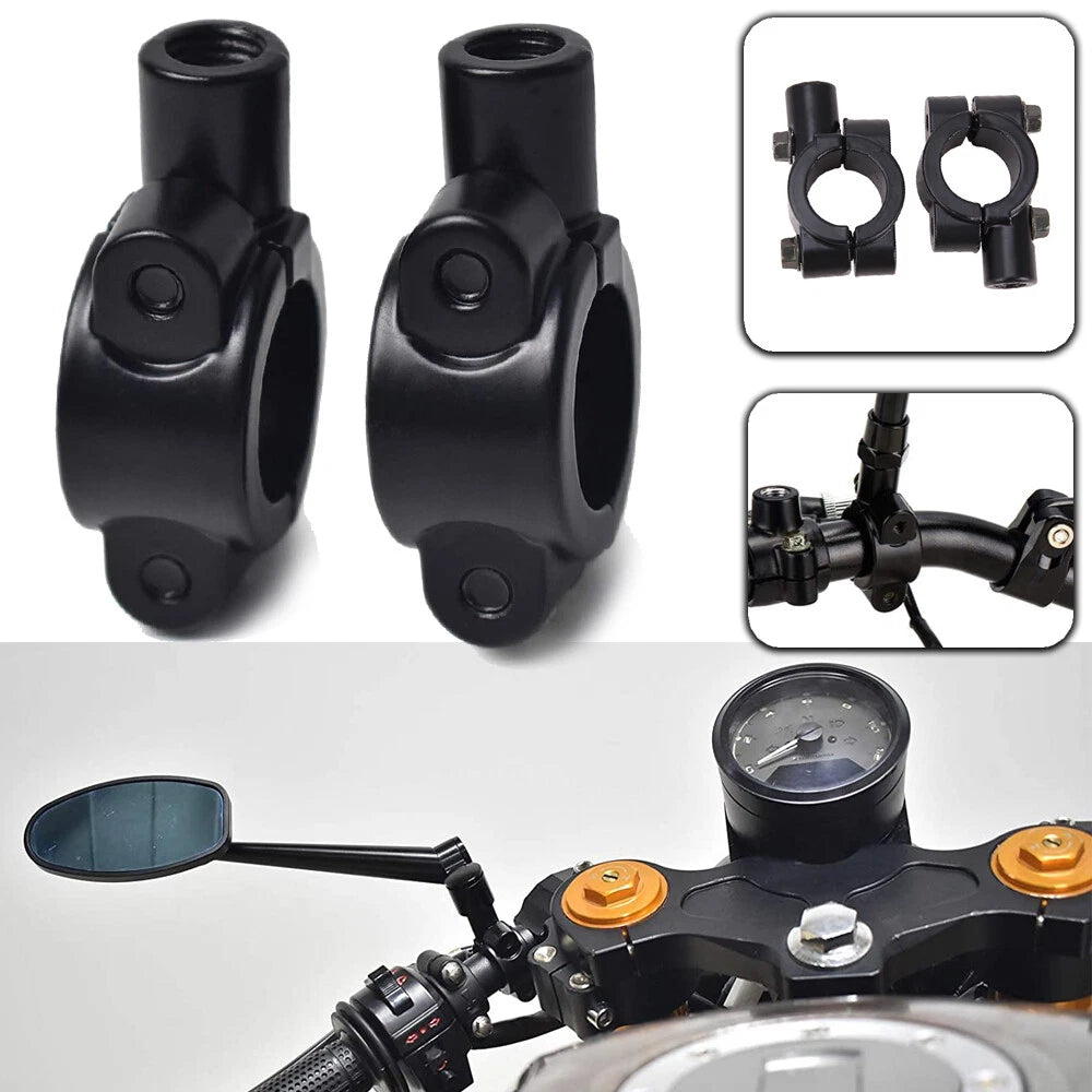 For CFmoto Cforce 600 500 1000 ATV Rearview Side Mirrors + HandleBar Mount Clamp