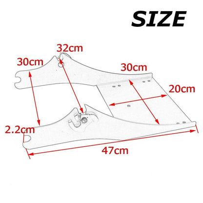Two Up Tour Pack Pak Trunk Mount Bracket Rack for Harley Electra Glide Road King