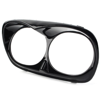 Headlight Bezel Scowl Outer Light Fairing Fit Harley Road Glide FLT 98-13 Black