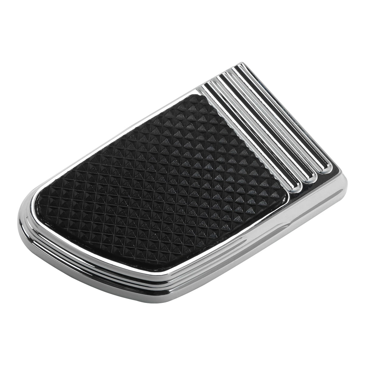 Chrome Brake Pedal Pad Fit For Harley Dyna 93-17 Softail 84-17 SportsterXL 14-22