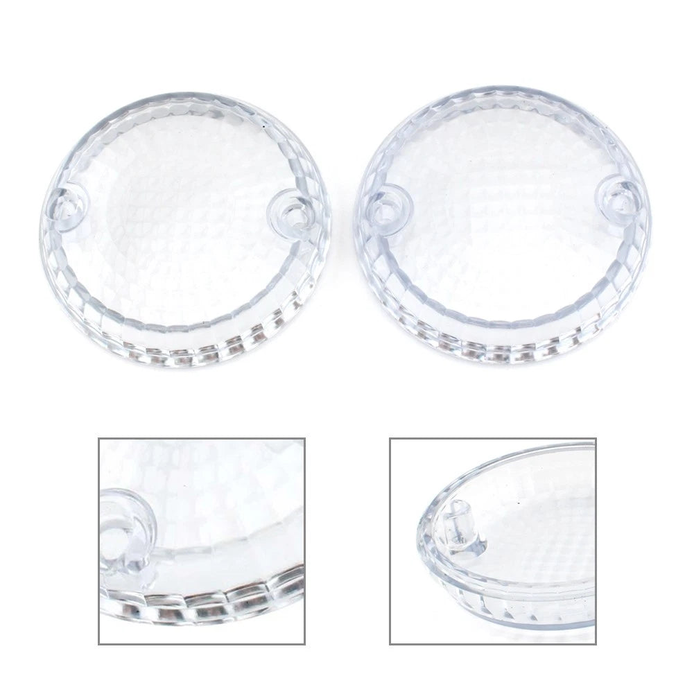 Clear Turn Signal Lens Cover For Kawasaki Vulcan 1500 Classic Mean Streak Pair