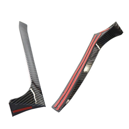 2pcs Rear Window Side Spoiler Canard Splitter Trim For VW Golf 6 Mk6 2009-13