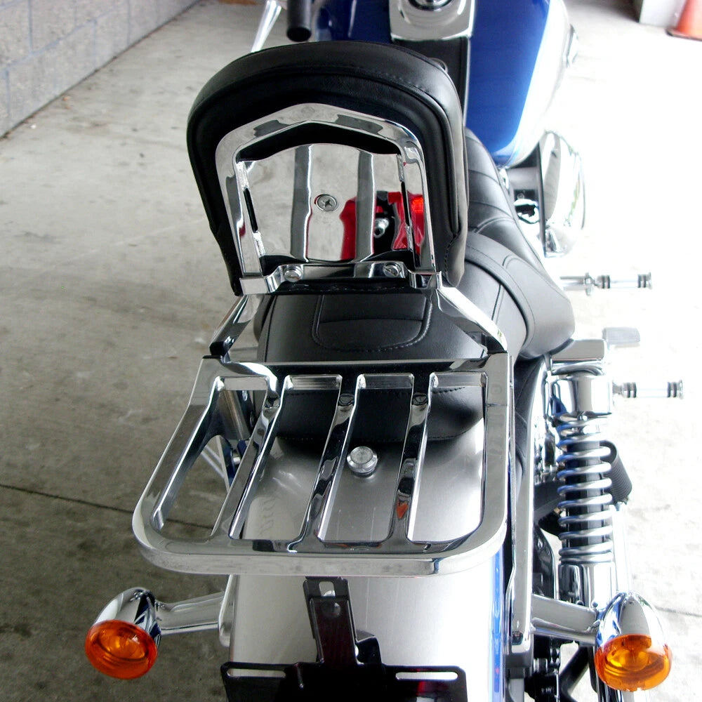 Detachable Rear Backrest Luggage Rack For Harley Heritage Softail Dyna Fatboy US