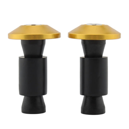 Motorcycle Dirt Bike 7/8'' 22MM Handle Bar End Handlebar Grips Cap Plugs Yellow