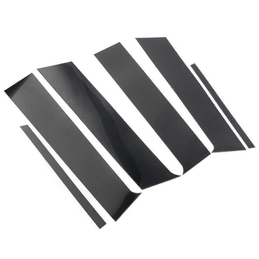 6pcs Pillar Posts Set Door Trim Black For Mitsubishi Lancer Sedan 2008-2017 2009
