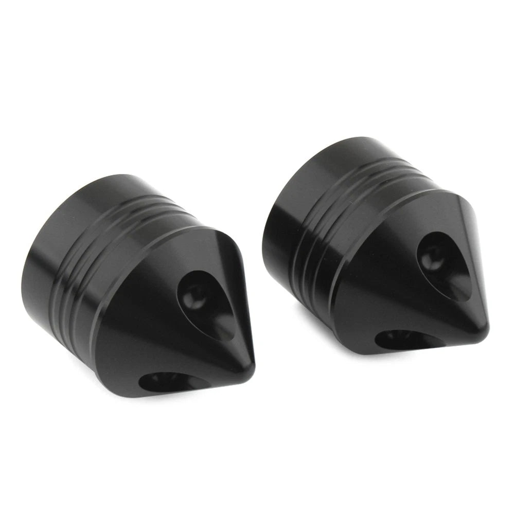 Front Wheel Axle Nut Covers Cap For Harley Touring Road Glide Dyna Softail Black