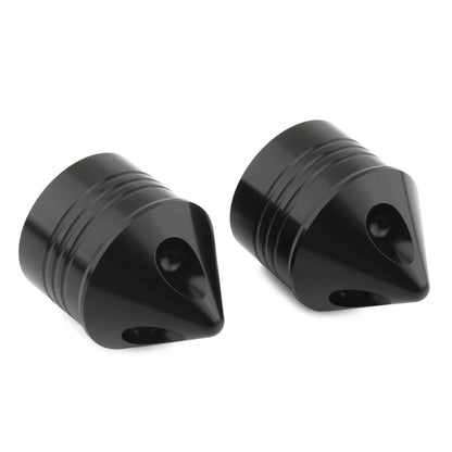 Front Wheel Axle Nut Covers Cap For Harley Touring Road Glide Dyna Softail Black