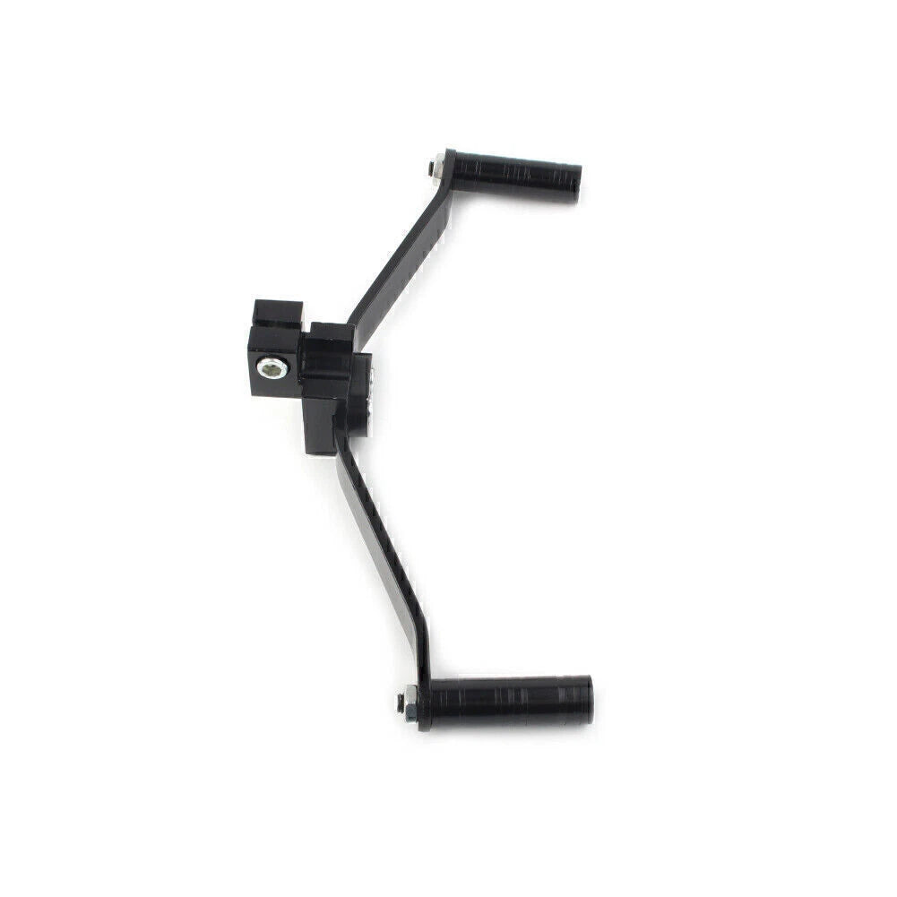 Dual Way Gear Shift Lever Footrest Pedal Shifter 21cm Black Universal Motorcycle