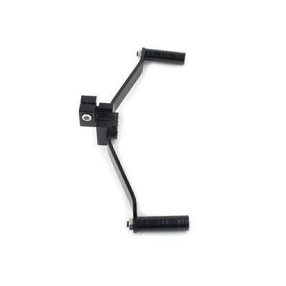 Dual Way Gear Shift Lever Footrest Pedal Shifter 21cm Black Universal Motorcycle
