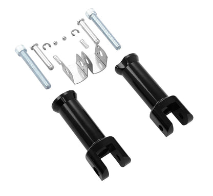 Matt Black Driver Passenger Footpegs W/ Bracket Fit For Harley Softail 18-24 23