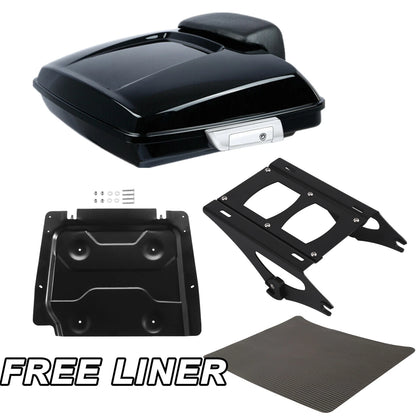 Razor Trunk Pad Mount Rack Plate Fit For Harley Touring Street Glide 14-26 Black