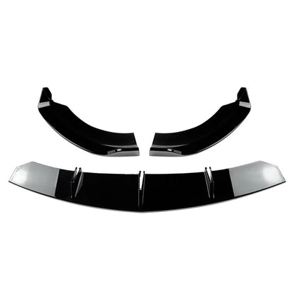 US Front Bumper Lip Splitter Spoiler Fit Benz E Class W213 E260 E300 16-20 Black