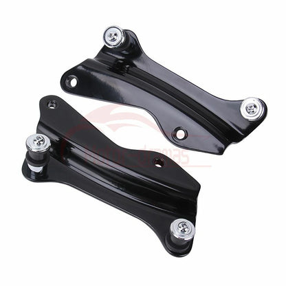 Black 4 Points Docking Hardware Kit Cover Fit for Harley Touring FLHR FLHX 14-20