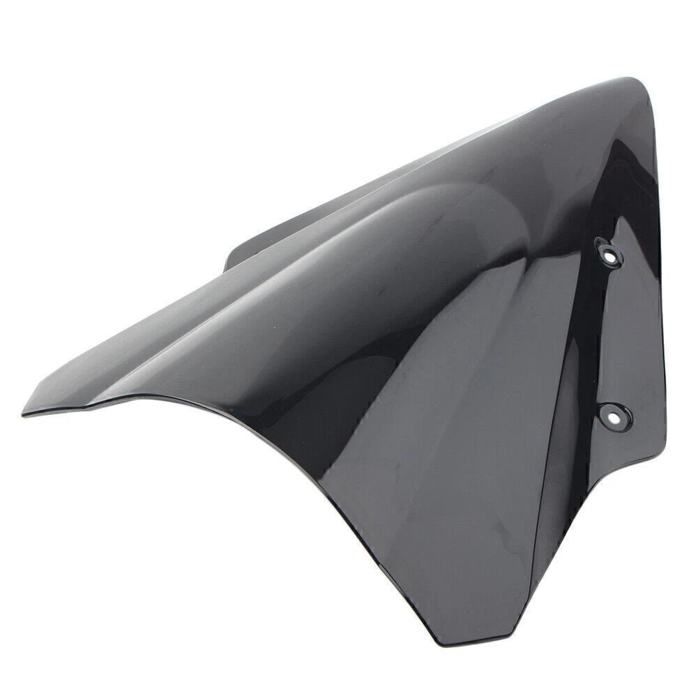 Dual Bubble Windscreen Windshield For Kawasaki Ninja 650 EX650 ER6F 17-19 Black