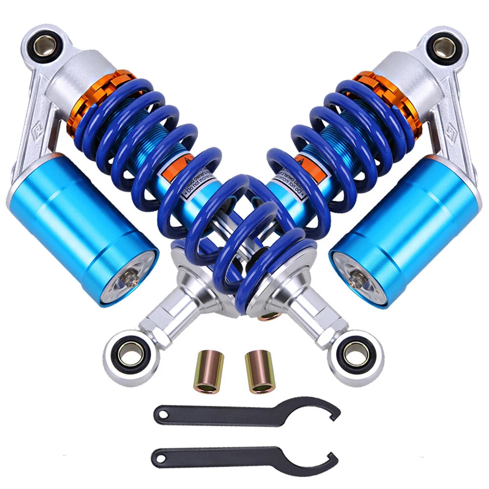 Pair 11" 280mm Air Shock Absorbers Suspension Universal Motorcycle ATV Dirt Bike