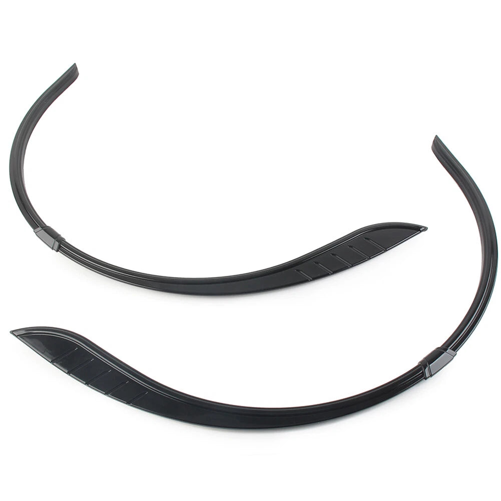 For Harley Tri-Glide Ultra FLHTCUTG Rear Fender Flares Skirts Trim Accent Black