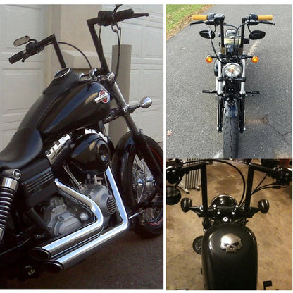 Motorcycle 1" Inch 25mm Handlebars Z Bar Drag Bar For Harley Yamaha Suzuki Honda