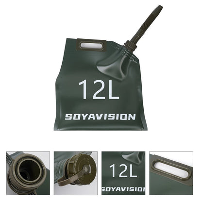 12L Portable Car Motor ATV Gas Fuel Tank Oil Storage Bucket Can Soft Bladder Bag
