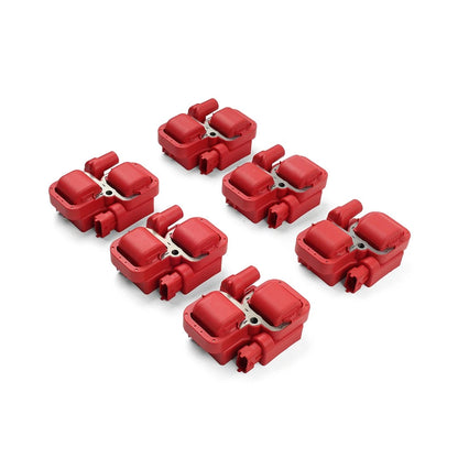 6x Ignition Coil Pack UF359 For Benz E320 ML320 C280 C240 S430 SL500 CLK320 Red