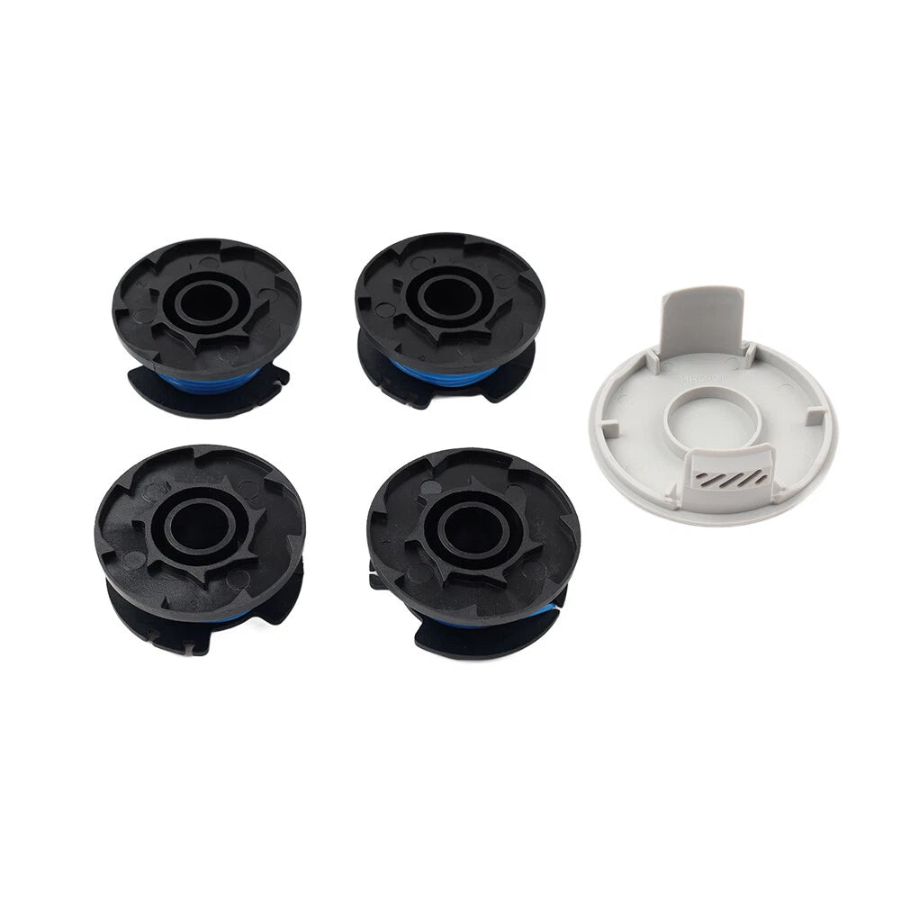 Spools 0.065 4 Pack With Cap Fit for HART Auto-Feed String Trimmers Nylon & ABS