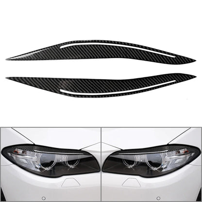 Car Headlight Eyebrows Eyelids Cover Trim For BMW 5 Series F10 Sedan 2014-2016