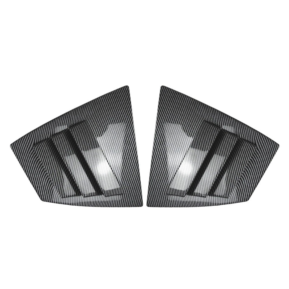 2pcs ABS Rear Window Shutter Louvers Cover Trim For Subaru WRX STI VA 2014-2021