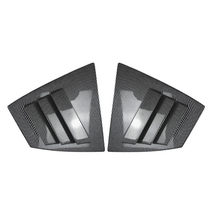 2pcs ABS Rear Window Shutter Louvers Cover Trim For Subaru WRX STI VA 2014-2021