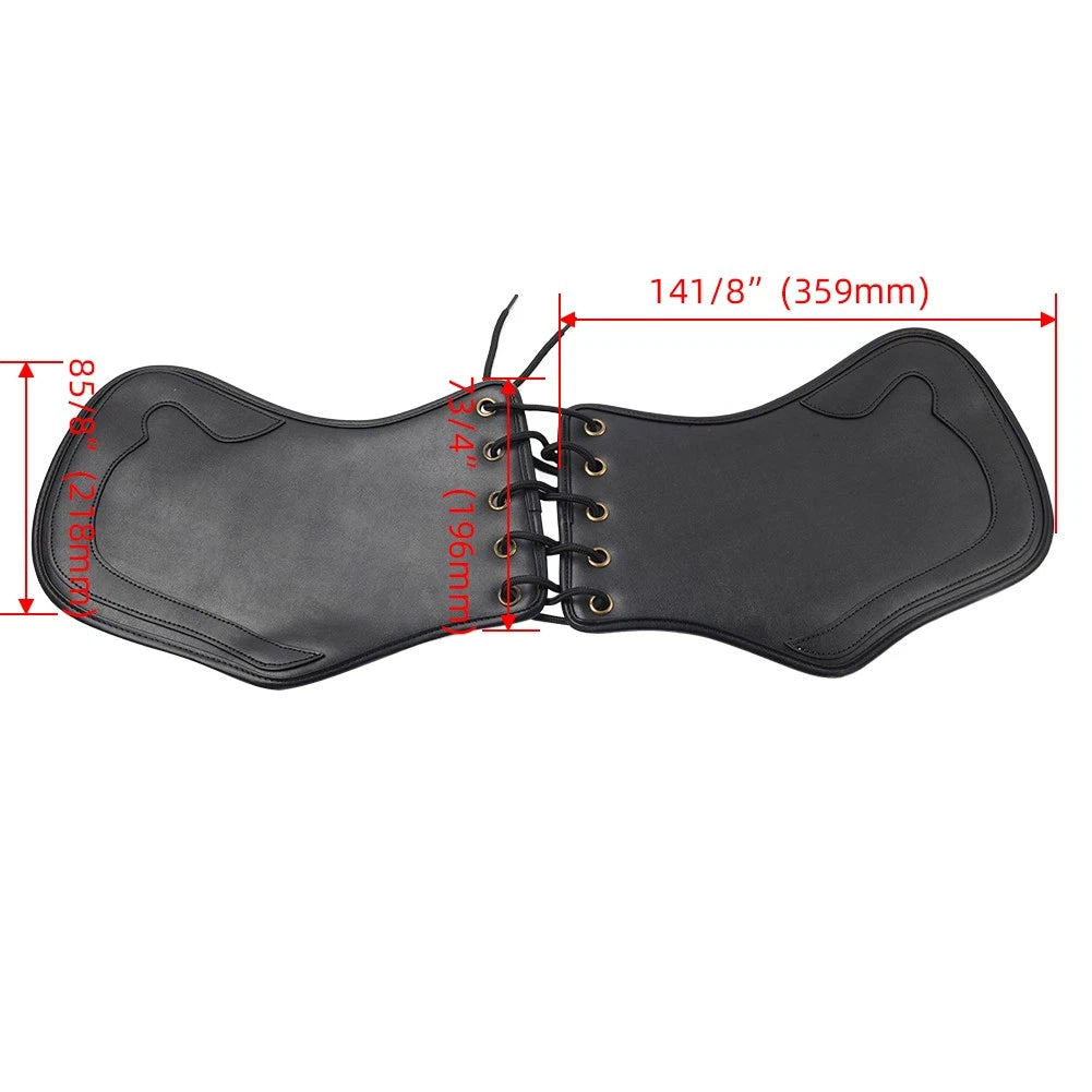 Motorcycle Universal Leather Heat Saddle Shield Deflector For Honda For Harley