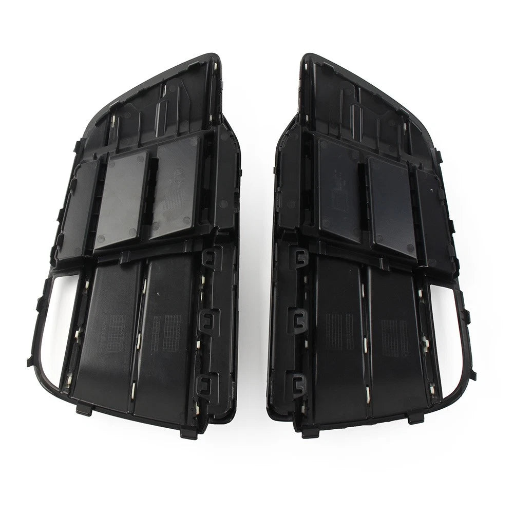 1 Pair Black Front Bumper Fog Light Grille Cover For Audi Q5 SQ5 2018-2022