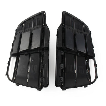 1 Pair Black Front Bumper Fog Light Grille Cover For Audi Q5 SQ5 2018-2022