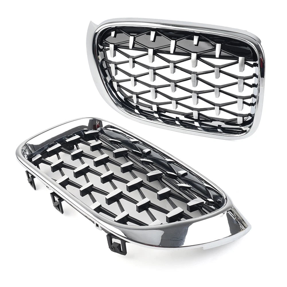 1 Pair Front Bumper Kidney Grille For BMW X3 F25 X4 F26 2014-2017