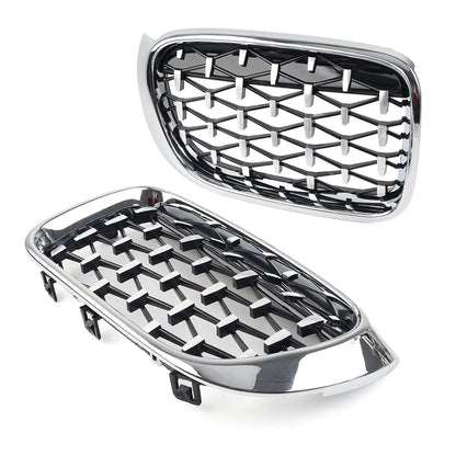 1 Pair Front Bumper Kidney Grille For BMW X3 F25 X4 F26 2014-2017