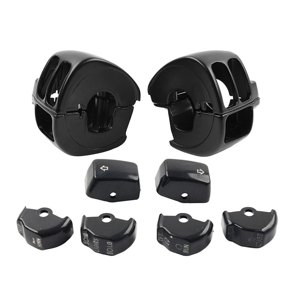 Hand Control Switch Housing Cover W/ Button Cap For Harley Vrod Dyna Sportster