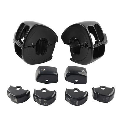 Hand Control Switch Housing Cover W/ Button Cap For Harley Vrod Dyna Sportster