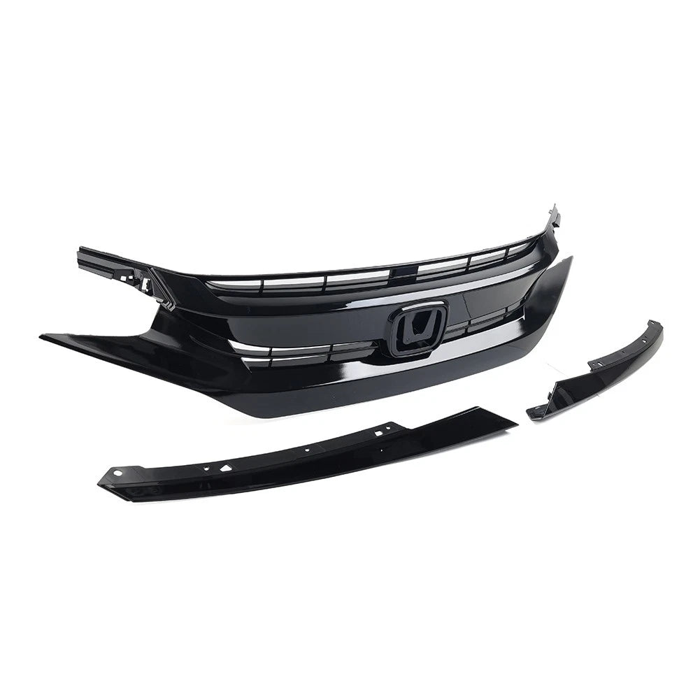 Front Grille Upper Grill Hood Eyelid For Honda Civic Coupe Sedan 2016-2018 2017