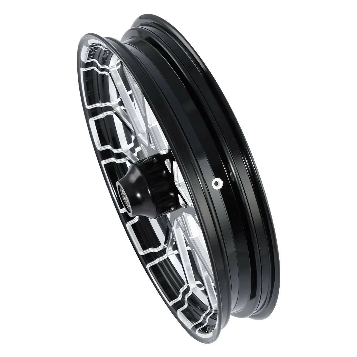 23''X3.5'' CNC Front Wheel Rim Hub Single Disc Fit For Harley Touring 97-21 20
