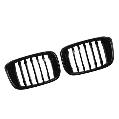 Glossy Black Front Kidney Middle Grille Grill For BMW X3 G01 X4 G02 2018-2021