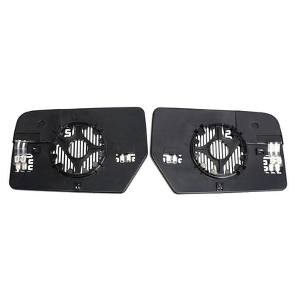 1 Pair Side Mirror Glass Heated Glass With Spotter For Ford Expedition 2012-2017