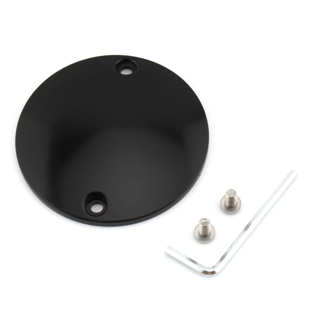 Domed Points Cover Softail Bigtwin For Harley Timing Ignition Timer Black USA