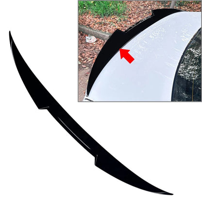Glossy Blk Rear Trunk Spoiler Wing Lip For Audi A3 S3 RS3 4 Door Sedan 2021-25