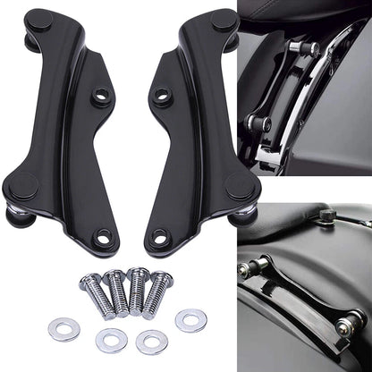 4 Point Docking Hardware Kit For Harley Road King Street Glide 14-UP Gloss Black