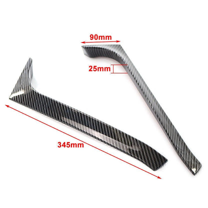 2pcs Rear Window Side Spoiler Canard Splitter Trim For VW Golf 6 Mk6 2009-13