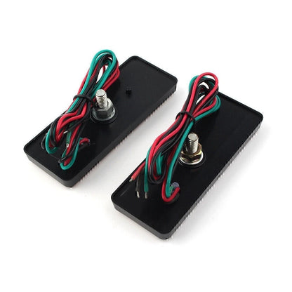 ABS Plastic 2 x Universal  Rectangle  Reflector Turn Signal Tail Brake Light